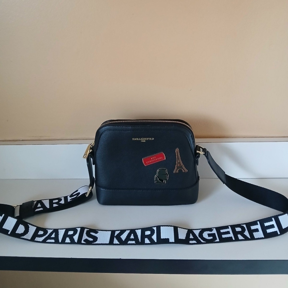 Karl Lagerfeld Black Crossbody Bag